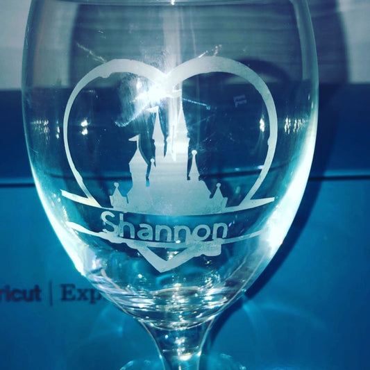 Custom Castle Etched Glass