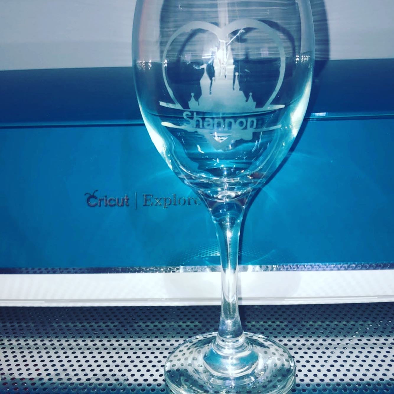 Custom Castle Etched Glass