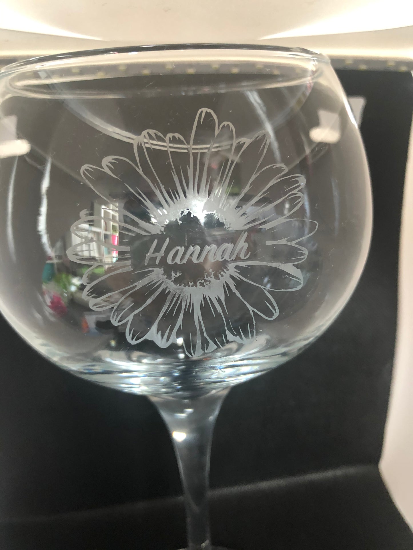 Personalised Sunflower Glass