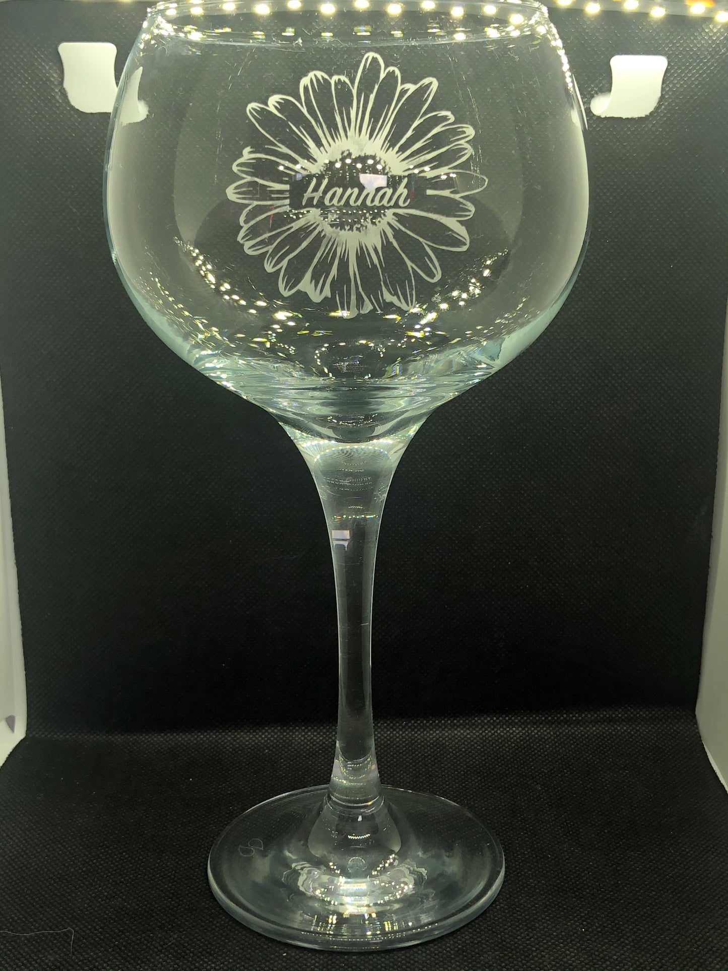 Personalised Sunflower Glass