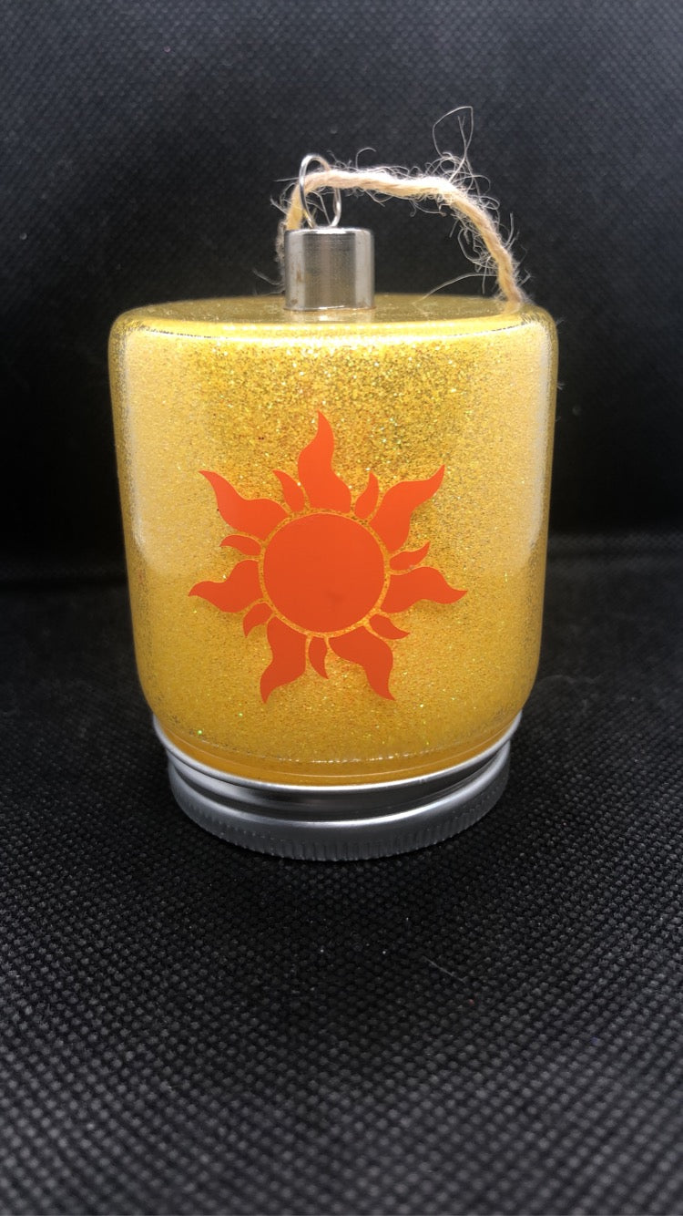 Sun/Flower Light Up Lantern Decoration
