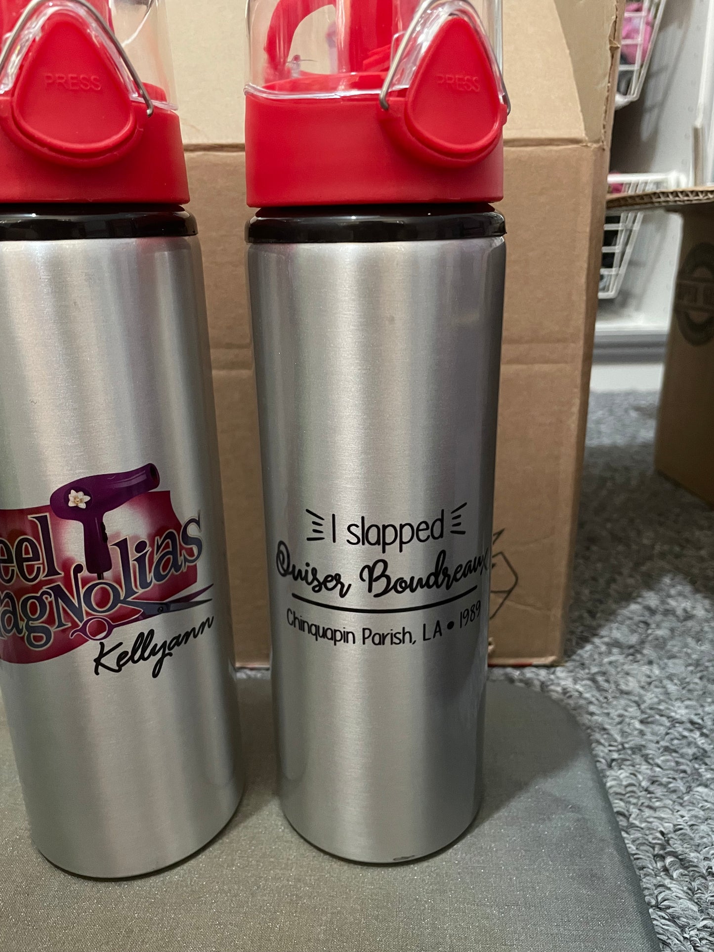 Custom Coloured Flip Lid 750ml Bottle