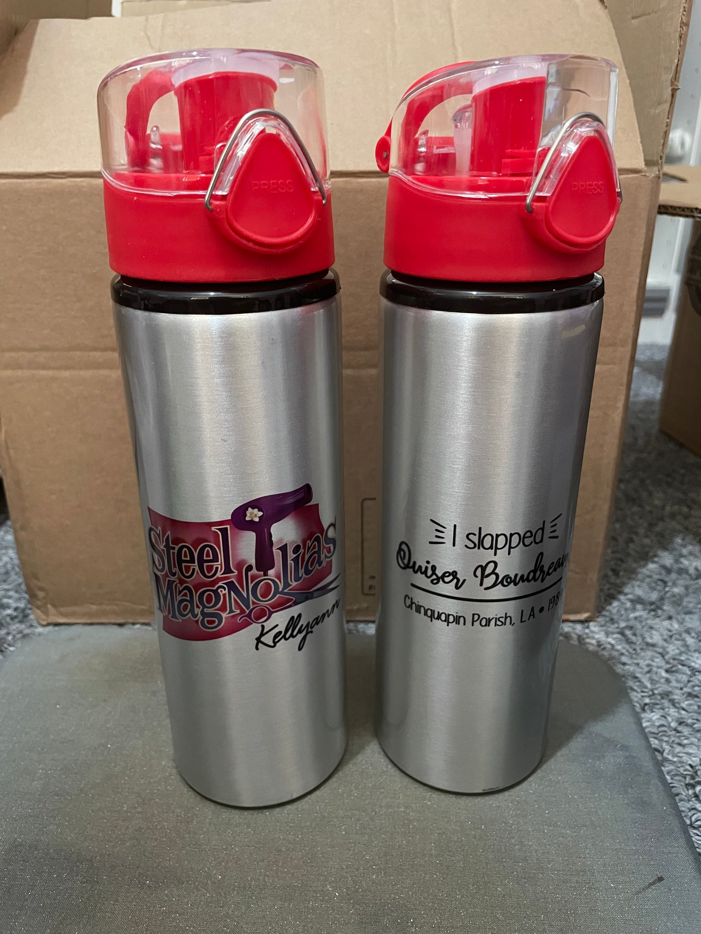 Custom Coloured Flip Lid 750ml Bottle