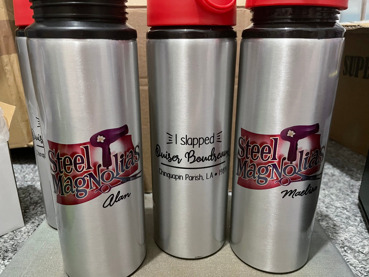 Custom Coloured Flip Lid 750ml Bottle